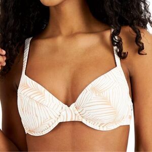 1819 Roxy TOAST PALM TREE Juniors' Dreams Underwire Bikini Swim Top sz S